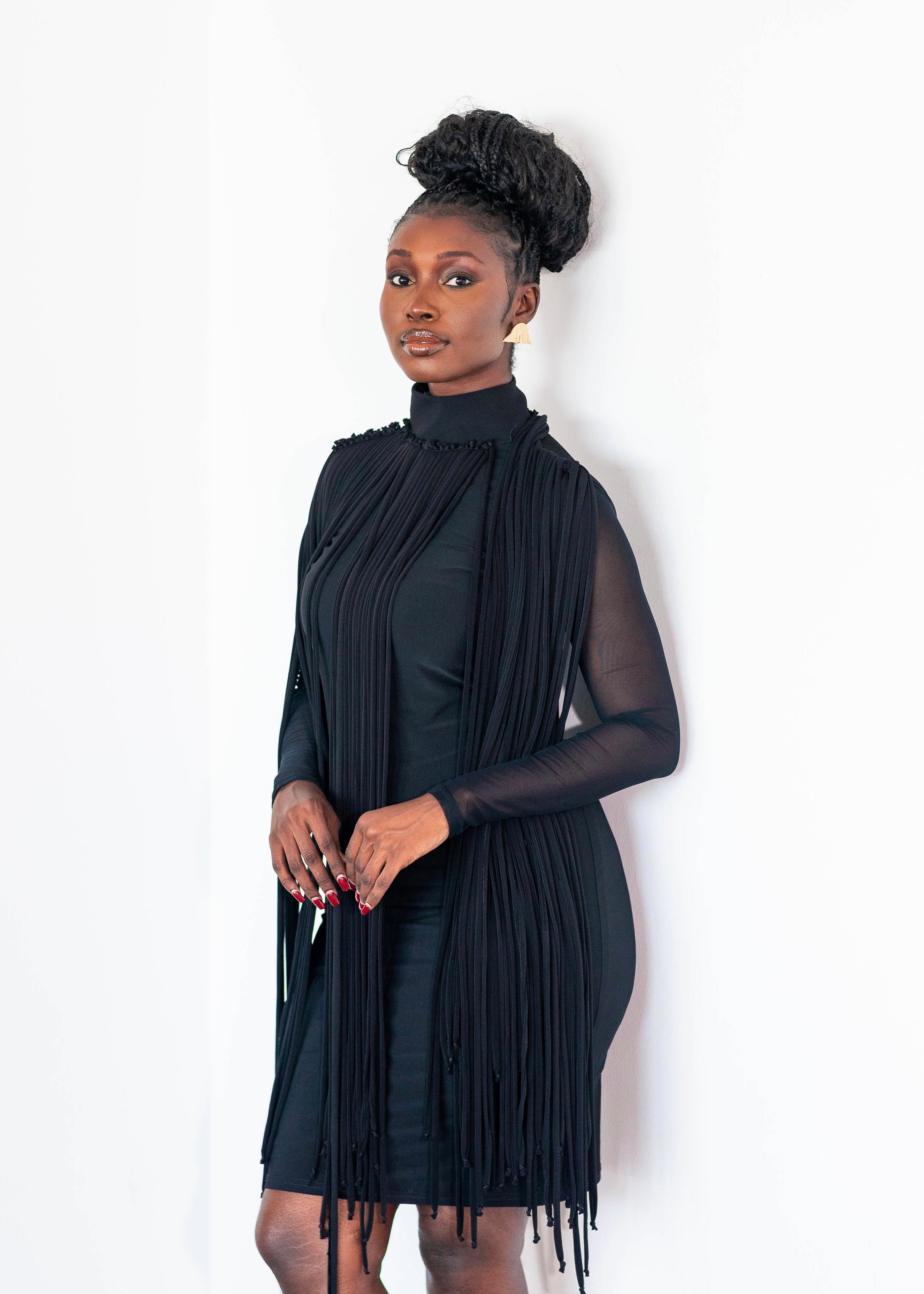 DAVID TLALE - STUDIO 54 DRESS (BLACK)