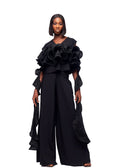 GIVENO OBSIDIAN BLOOM PALAZZO SET