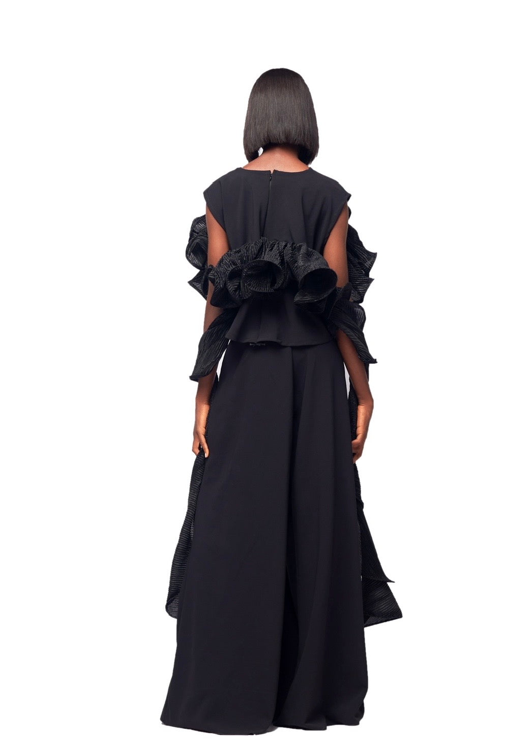 GIVENO OBSIDIAN BLOOM PALAZZO SET