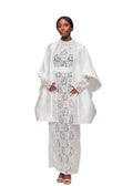 GIVENO CELESTIAL VEIL LACE ENSEMBLE