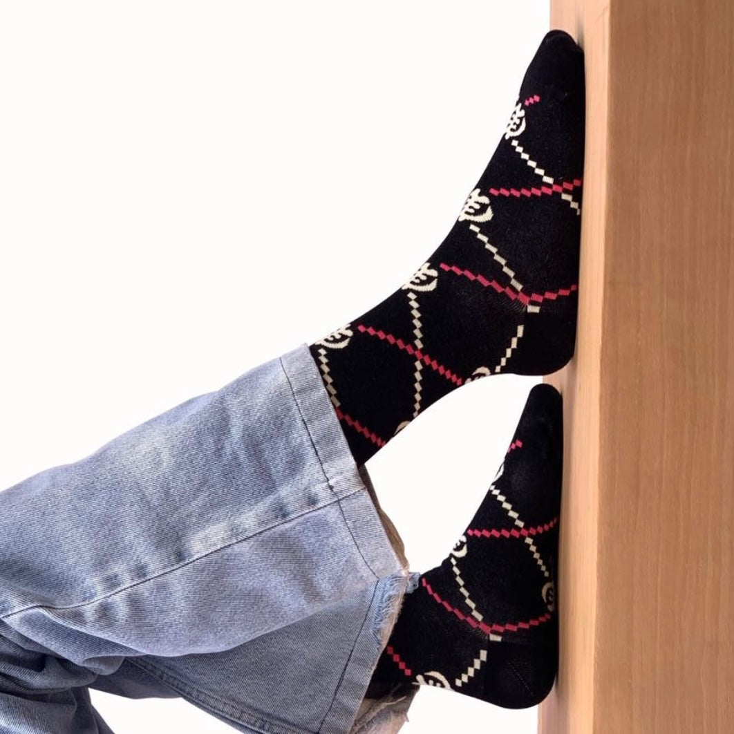 Chale Socks Gye Nayme Black Socks