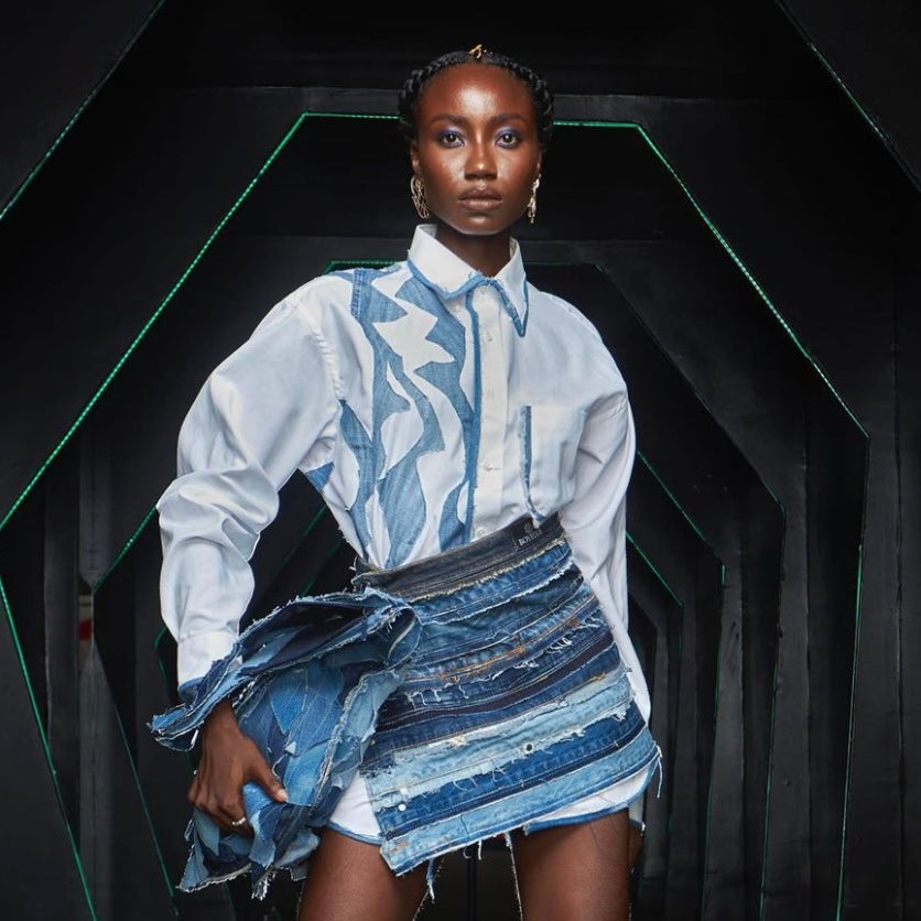 BOYEDOE ODENEHO II DENIM SKIRT