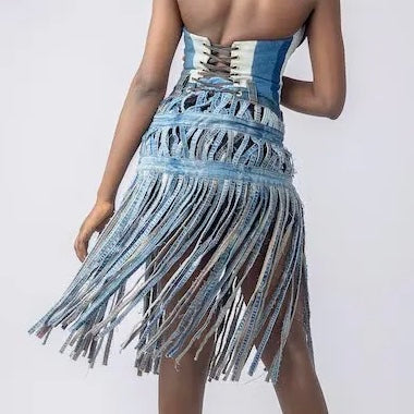 BOYEDOE ODENEHO FRINGE SKIRT