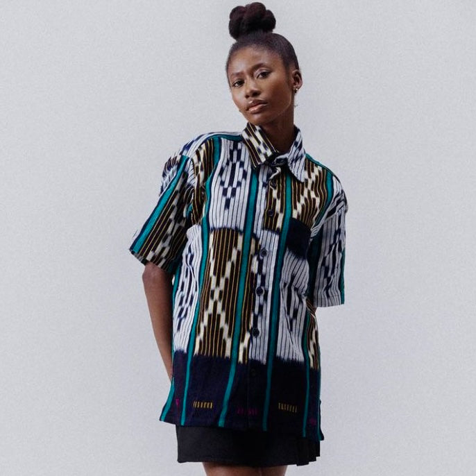 Threaded Tribes Ferns Button Down Shirt