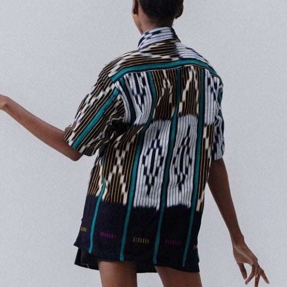 Threaded Tribes Ferns Button Down Shirt