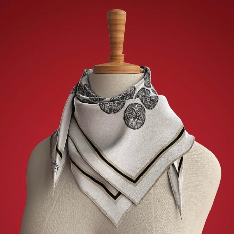 Zaira Calabash Print Scarf