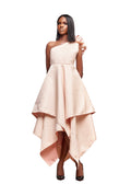 RR ATELIER CASCADE ONE-SHOULDER DRESS