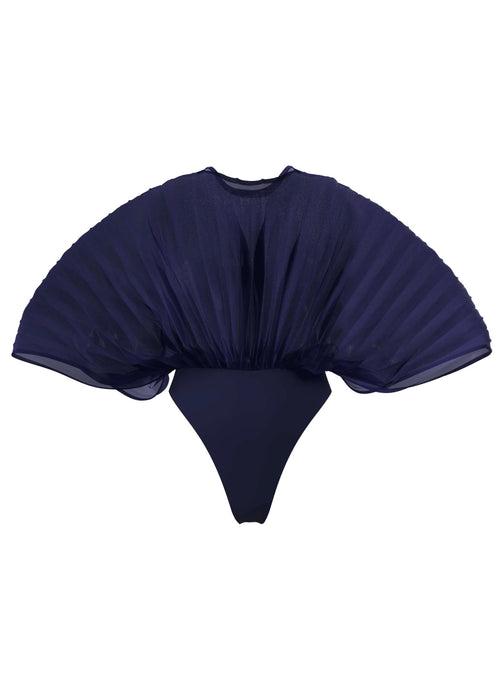 ANDREA IYAMAH - SOMBRA BODYSUIT - INDIGO (FW 25)