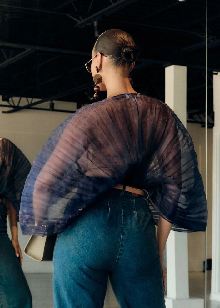 ANDREA IYAMAH - NEVY DENIM PANTS (FW 25)