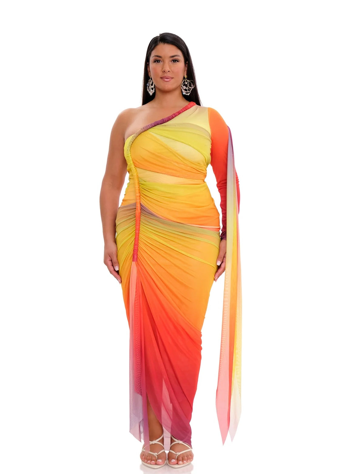 ANDREA IYAMAH TURI MESH DRESS