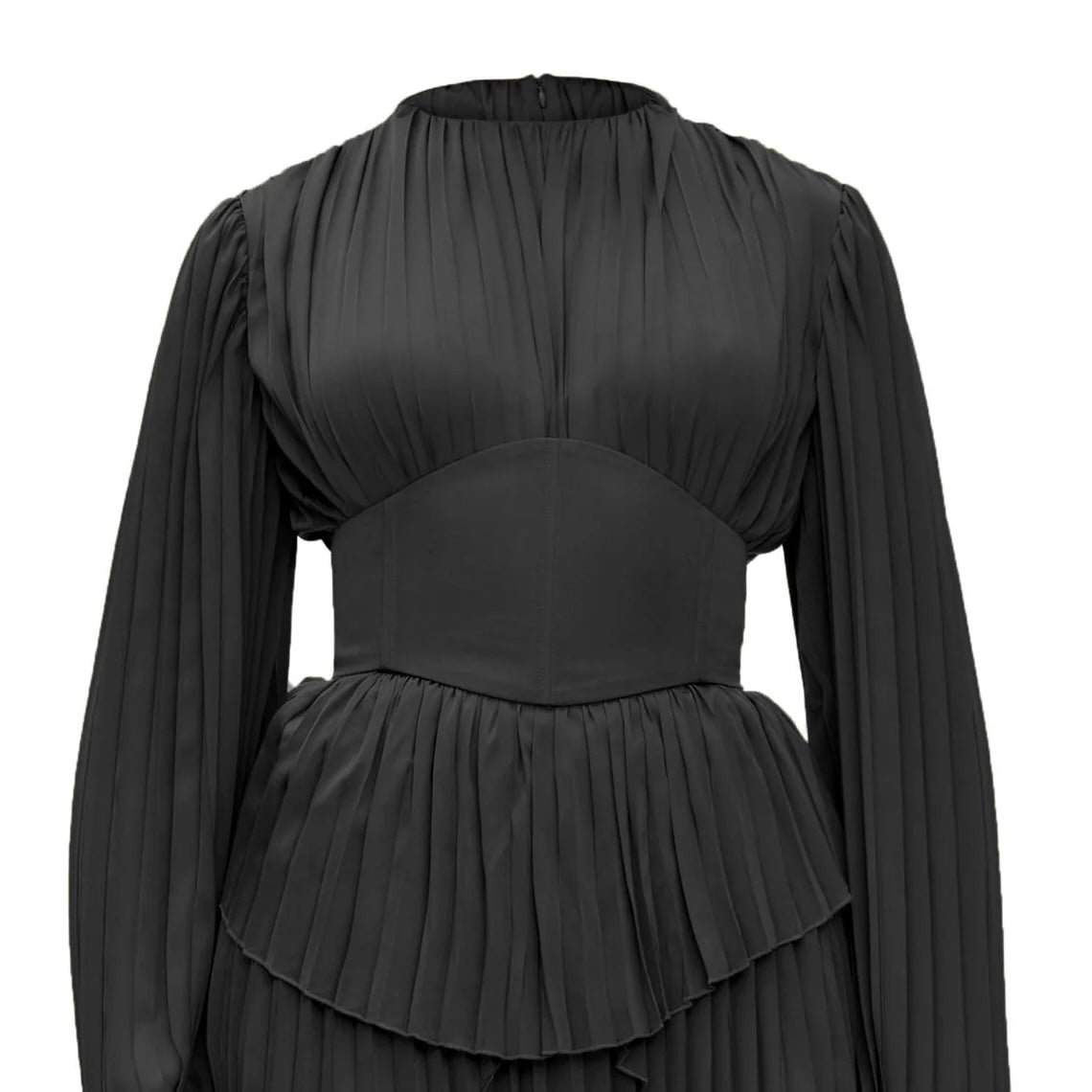 ANDREA IYAMAH LENTI PLEATED MINI DRESS