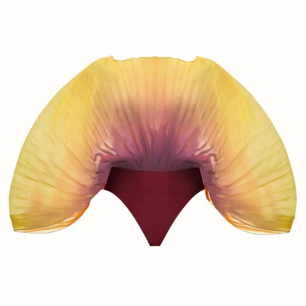 ANDREA IYAMAH SOMBRA BODYSUIT - ADWA PURPLE