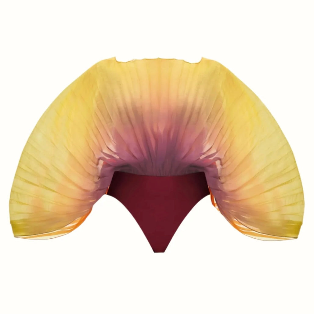 ANDREA IYAMAH SOMBRA BODYSUIT - ADWA PURPLE