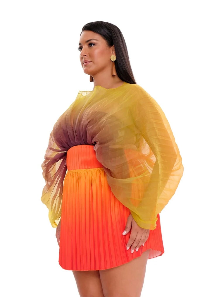 ANDREA IYAMAH SOMBRA BODYSUIT - ADWA PURPLE