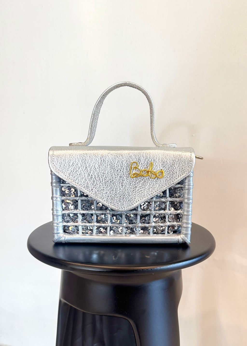 BOBO METALLIC SILVER BAG