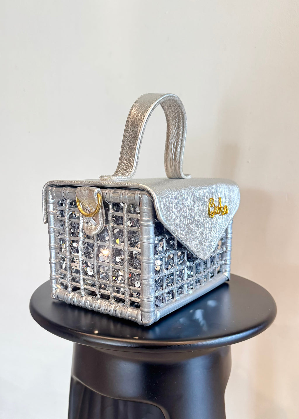 BOBO METALLIC SILVER BAG