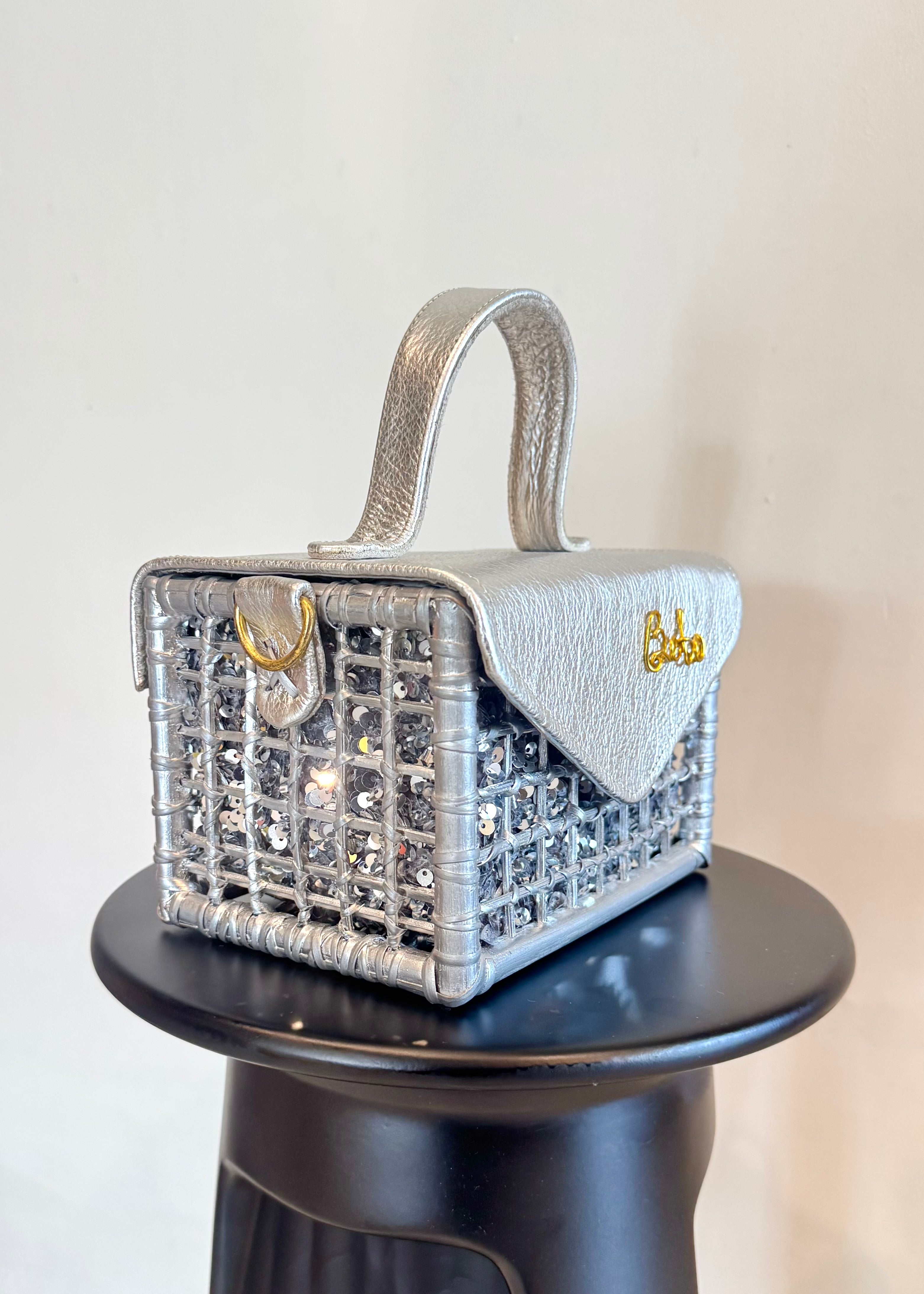 BOBO METALLIC SILVER BAG