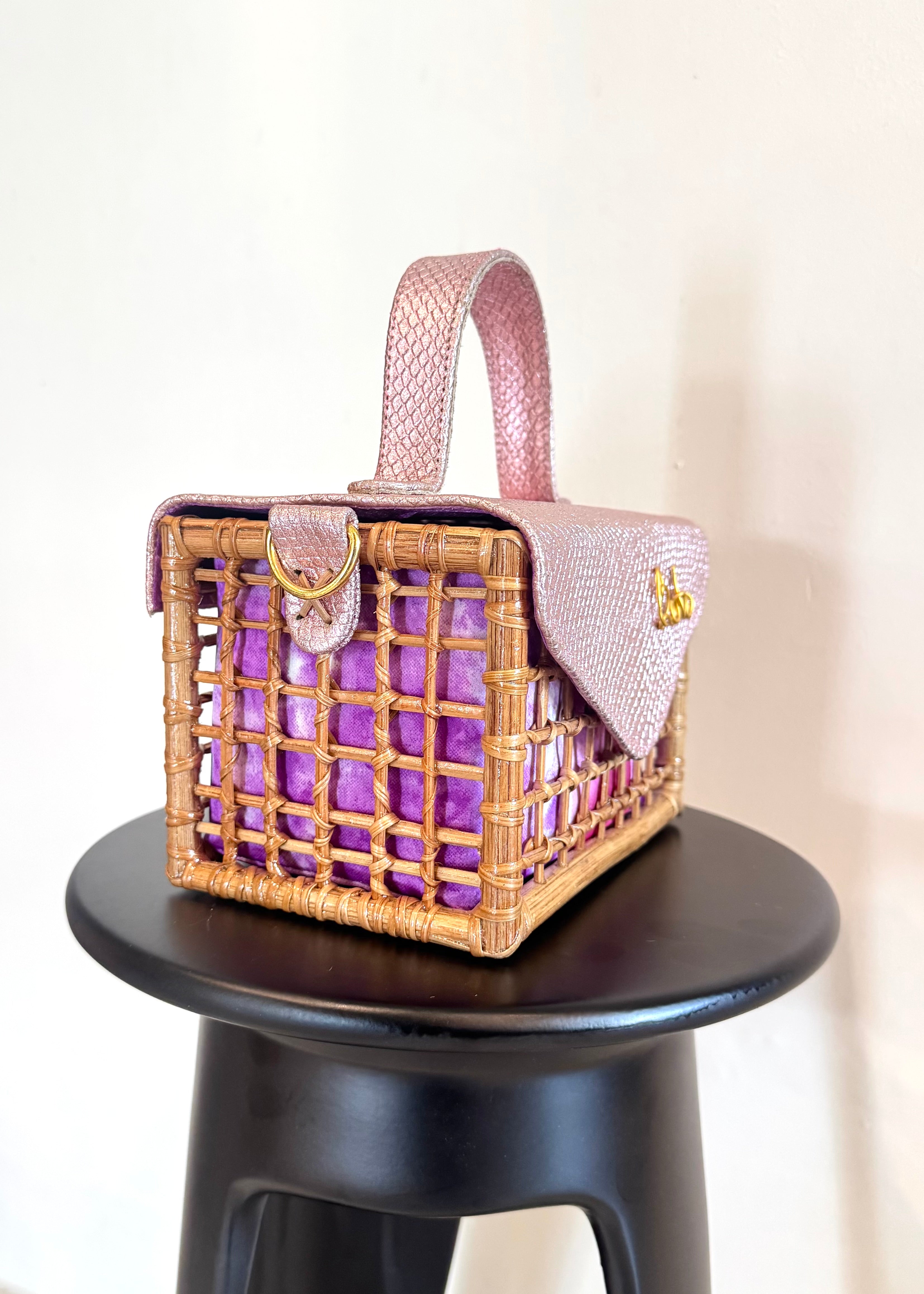 BOBO METALLIC PINK BAG