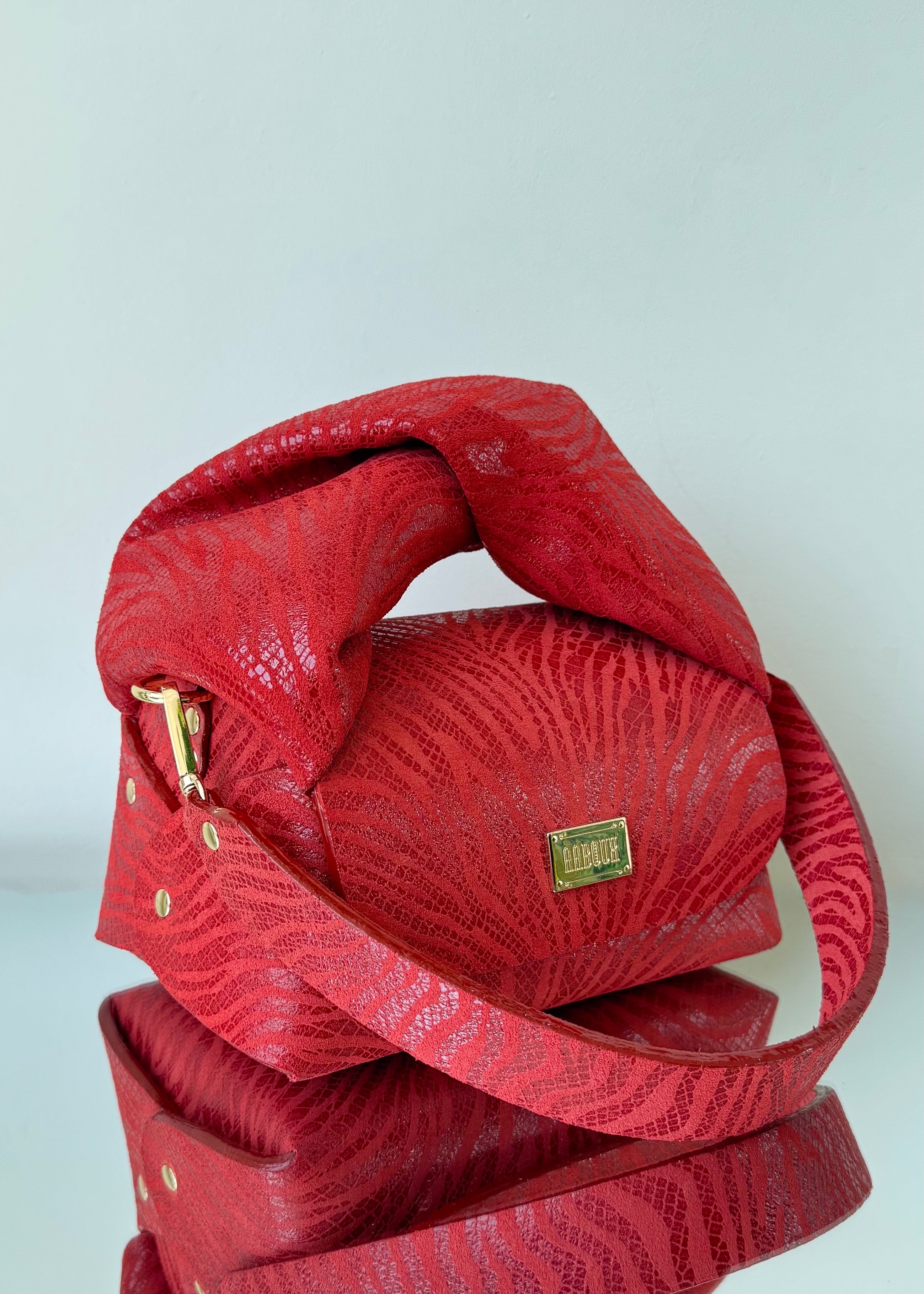 AABOUX - NURY XO RED ZEBRA PRINT