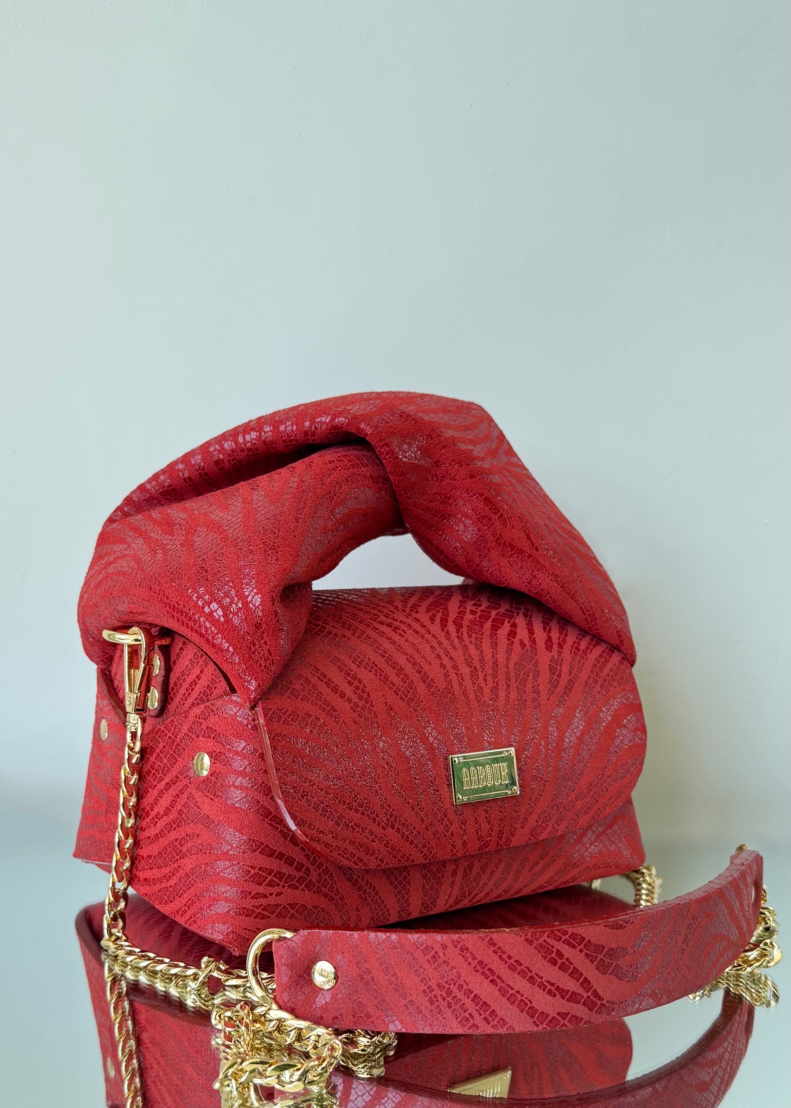 AABOUX - NURY XO RED ZEBRA PRINT