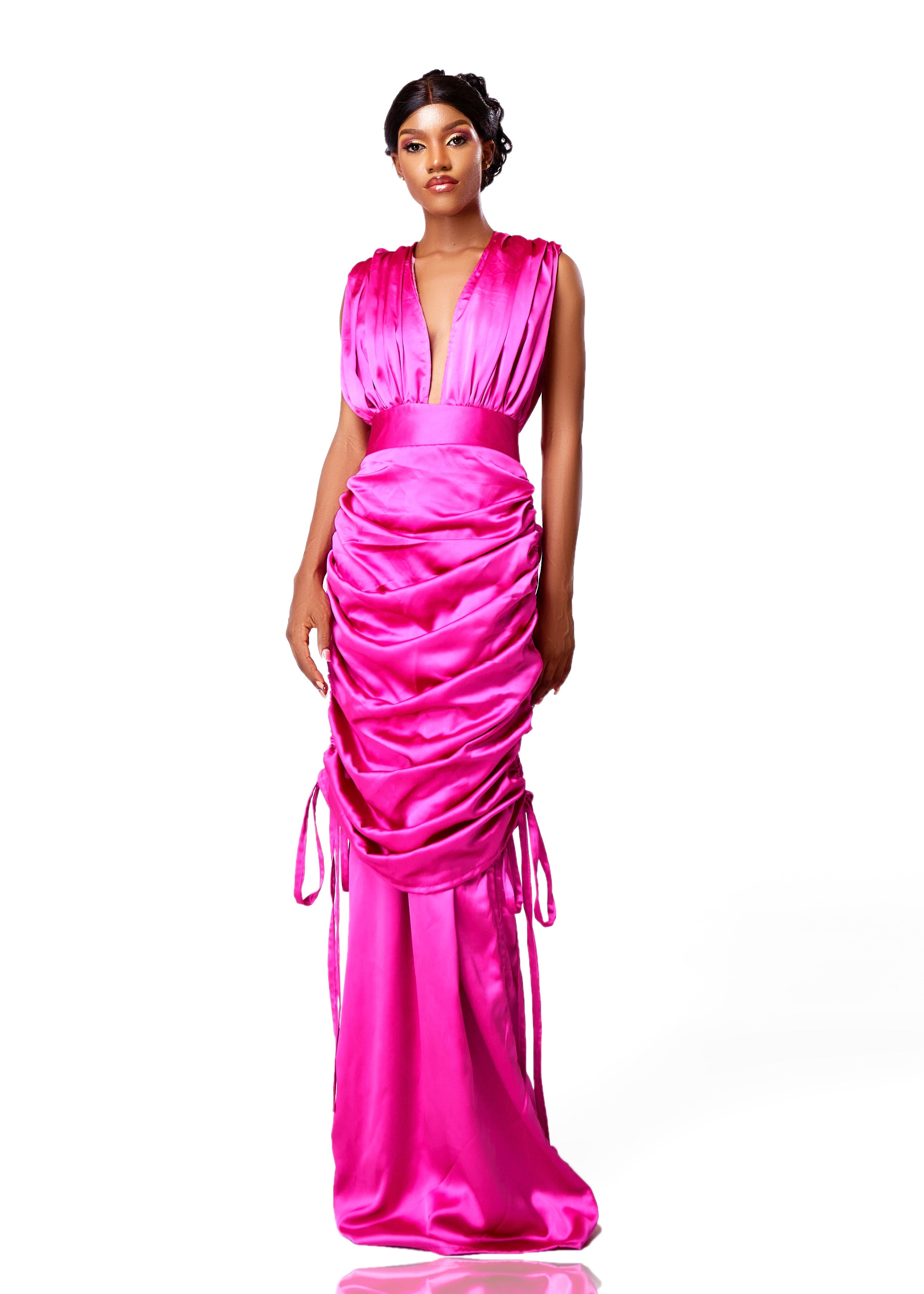 LUKABI KENE SILK MAXI DRESS