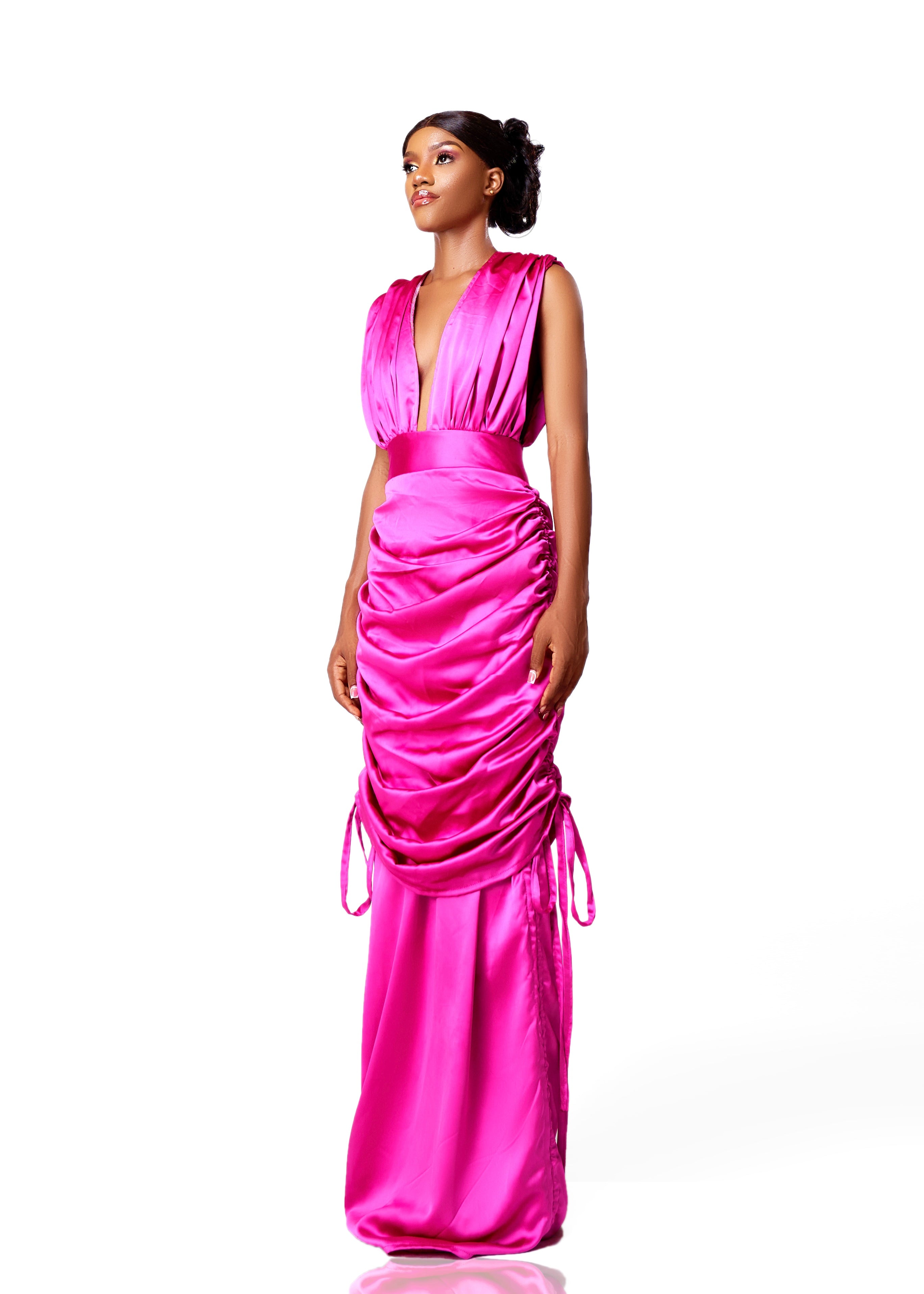 LUKABI KENE SILK MAXI DRESS