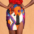 Akua Asante Full Embroided Mini Skirt