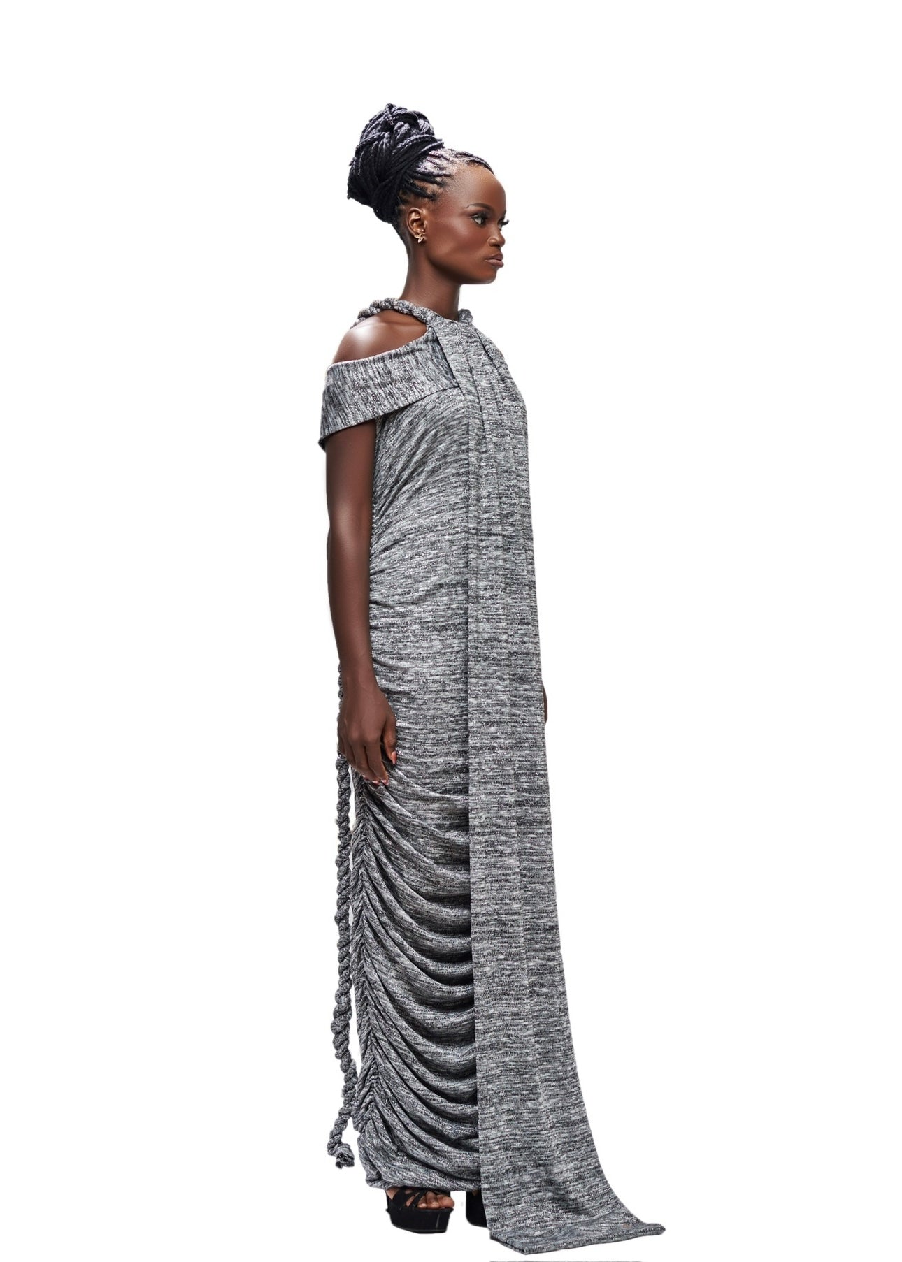 ARIVEE AMBUSH OFF SHOULDER MAXI DRESS