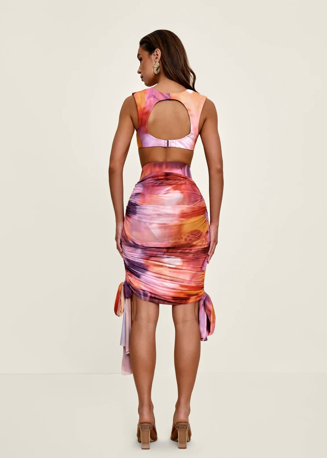 ANDREA IYAMAH - BINA MESH HIGH WAIST SKIRT