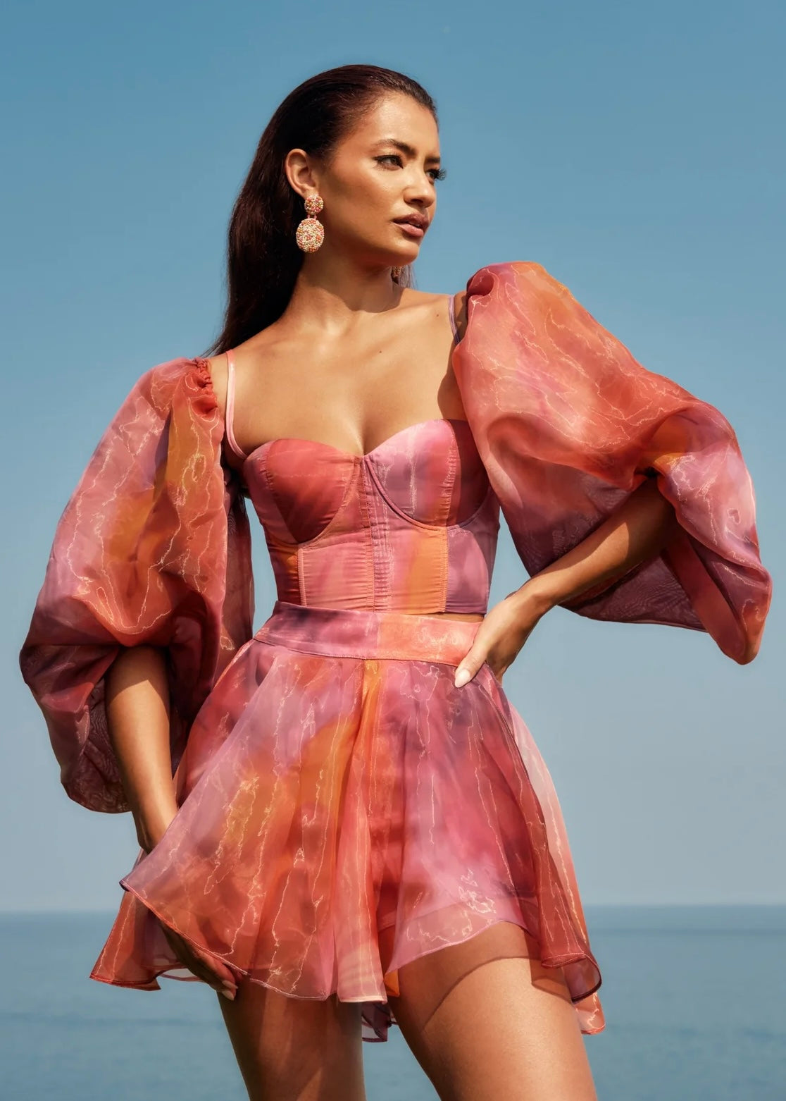 ANDREA IYAMAH - KOKOS CROP TOP & SHORTS