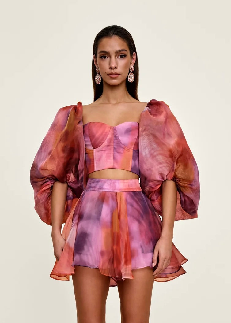 ANDREA IYAMAH - KOKOS CROP TOP & SHORTS