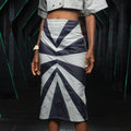 Boyedoe Kuntunkununku Denim Diagonal Skirt