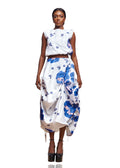 SEDCAZ RUFFLE TOP AND SKIRT SET