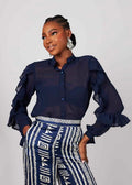 KWELAKU - EKELE BUTTON DOWN BLOUSE  (25)