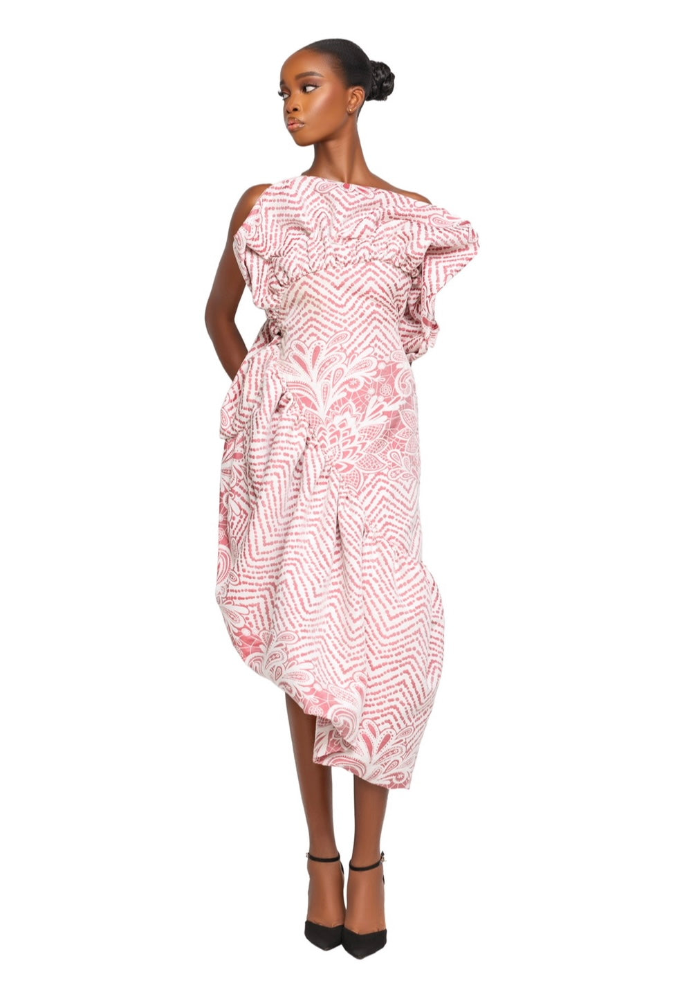 FASAMI SEQUIN BERCOT A-LINE DRESS