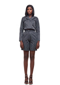 GEOVANTE PINSTRIPE SHORTS SUIT