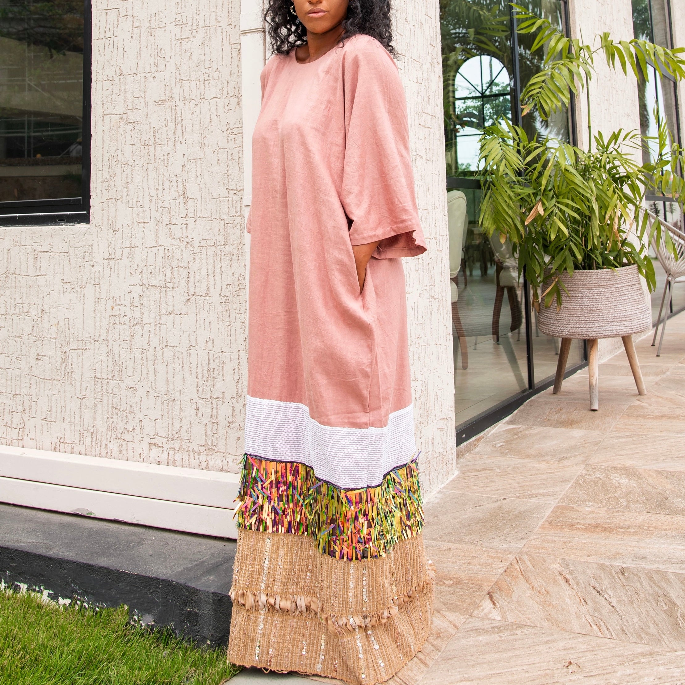 Abaya Lagos Le Sal Peach Dress