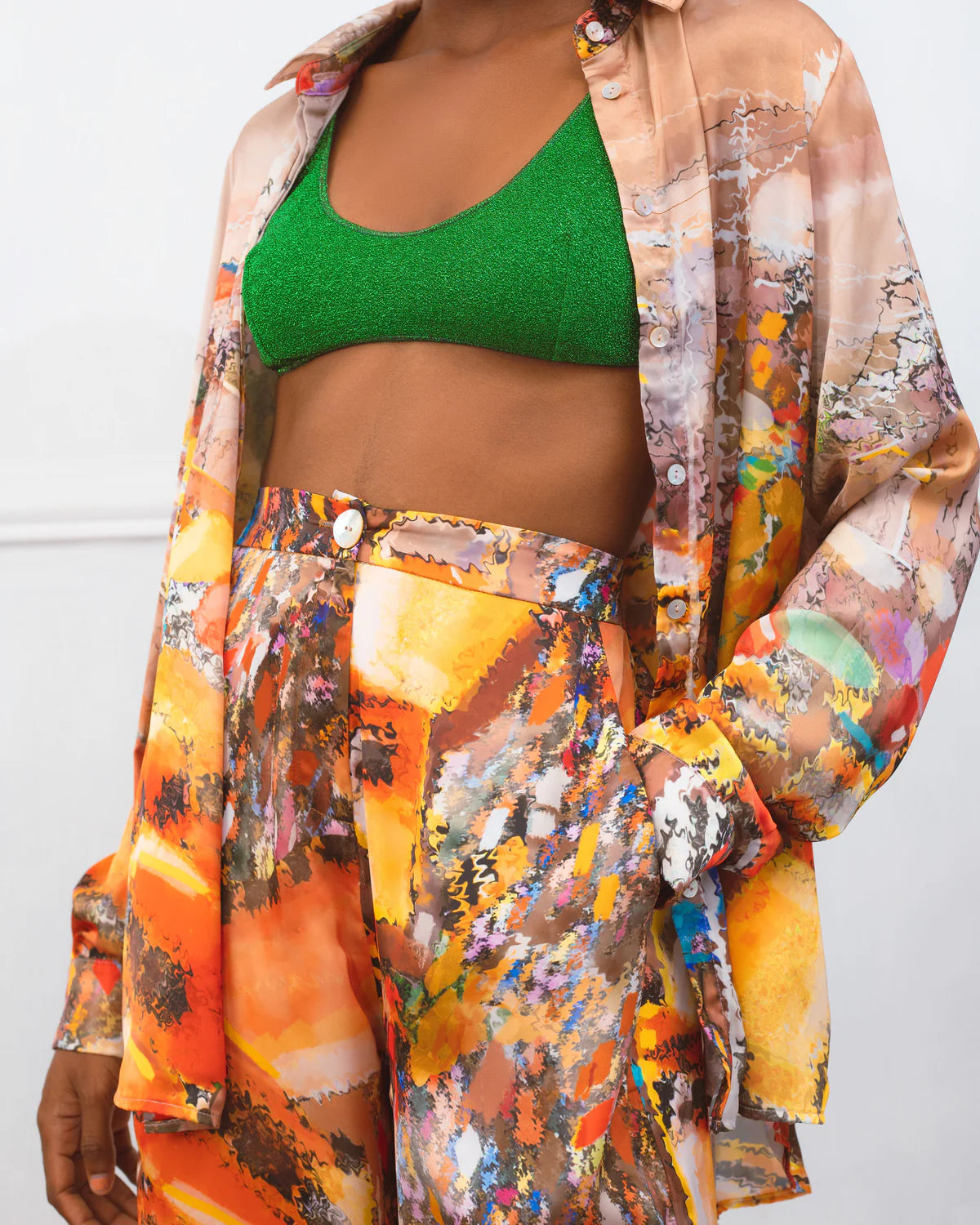 MIRELLABROGGI DAUGHTERS DANFO SATIN PANTS