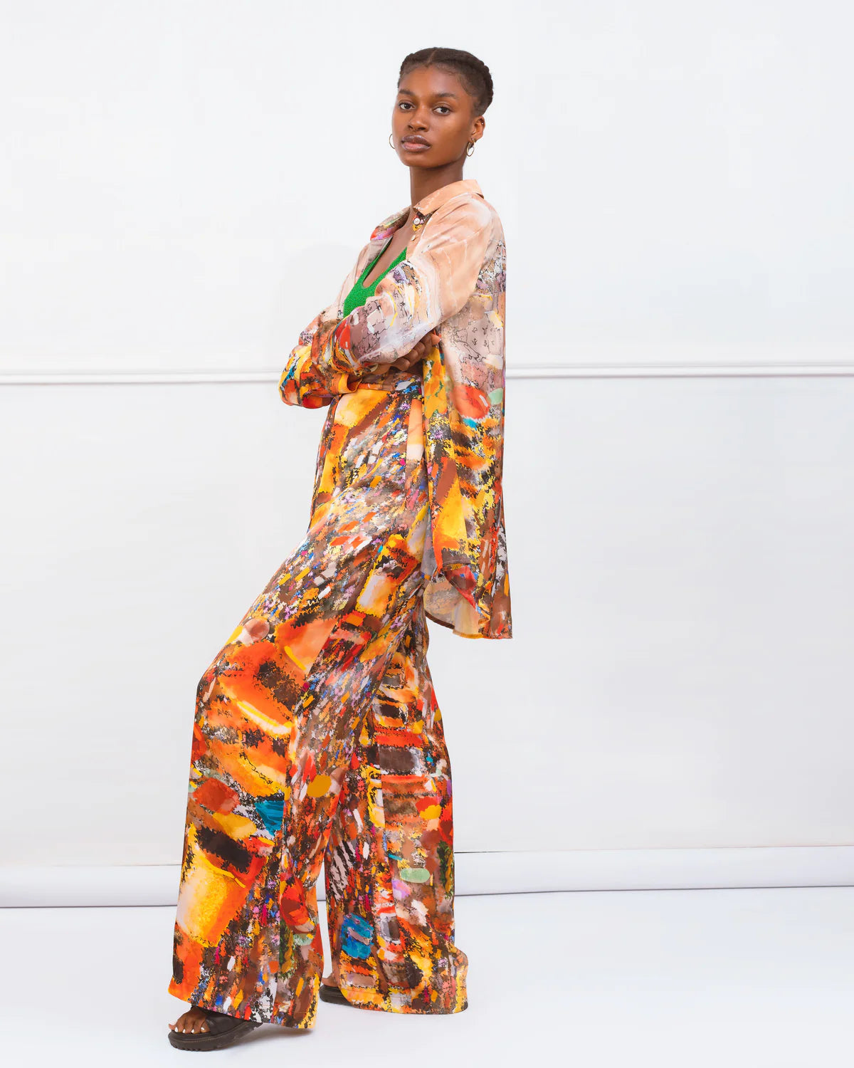 MIRELLABROGGI DAUGHTERS DANFO SATIN PANTS