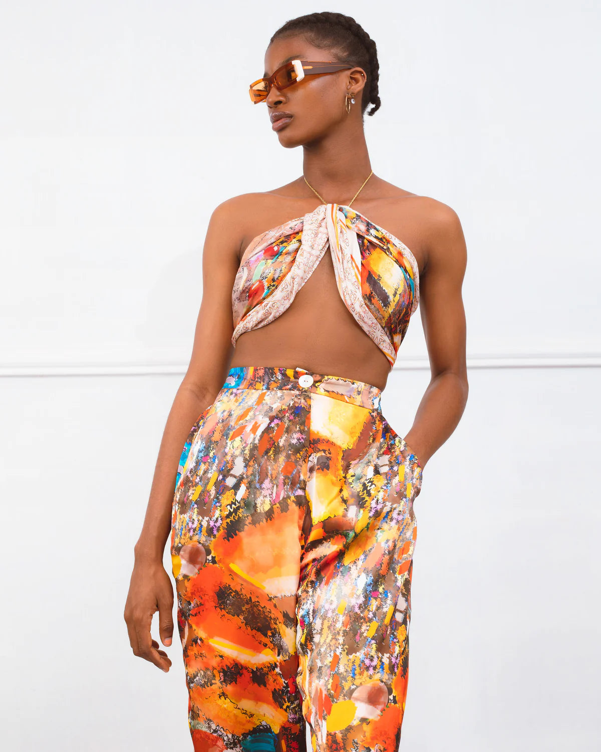 MIRELLABROGGI DAUGHTERS DANFO SATIN PANTS