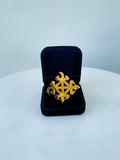 ADINKRA REPUBLIC - FUNTUNFUNEFU GOLD ( BROOCH )