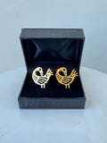 ADINKRA REPUBLIC - SANKOFA GOLD ( CUFFLINKS )
