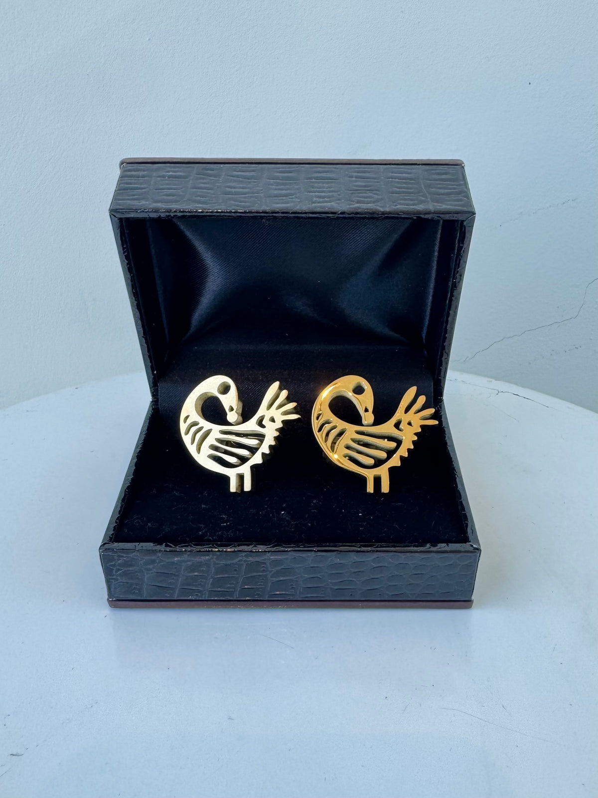 ADINKRA REPUBLIC - SANKOFA GOLD ( CUFFLINKS )