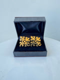 ADINKRA REPUBLIC - FUNTUNFUNEFU GOLD ( CUFFLINKS )