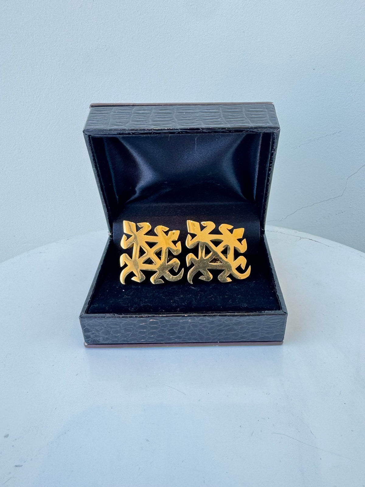 ADINKRA REPUBLIC - FUNTUNFUNEFU GOLD ( CUFFLINKS )