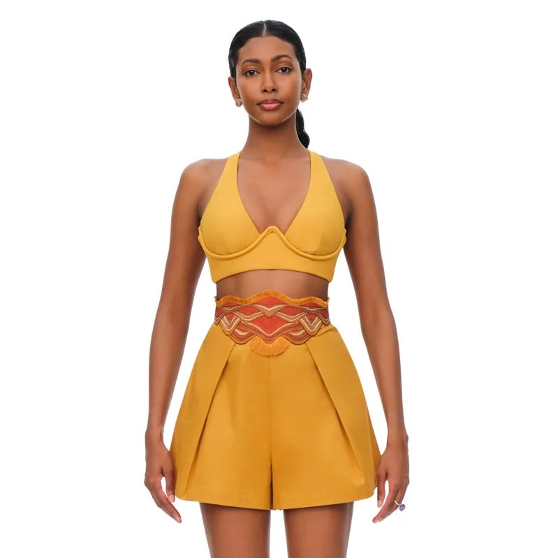 ANDREA IYAMAH OLLA FLARE SHORTS