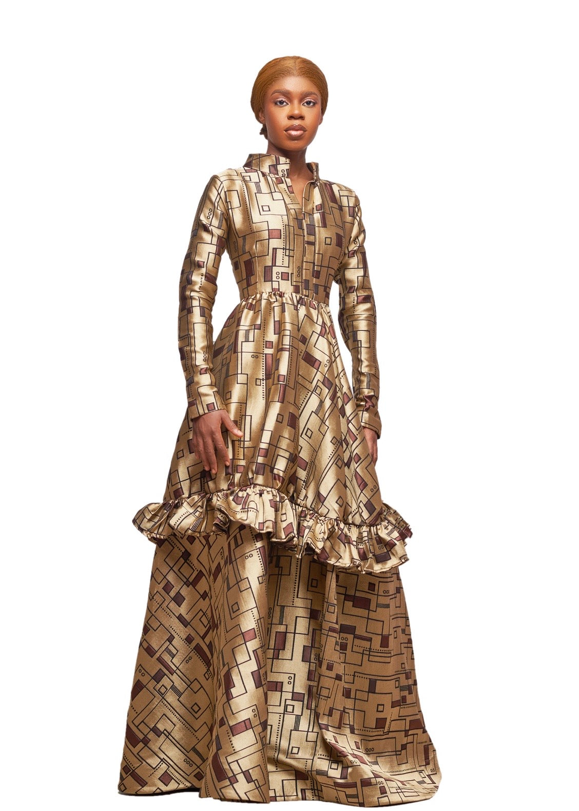 AISOBEN IMPERIAL GEOMETRY GOWN