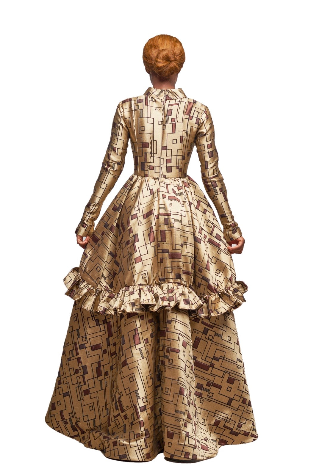AISOBEN IMPERIAL GEOMETRY GOWN