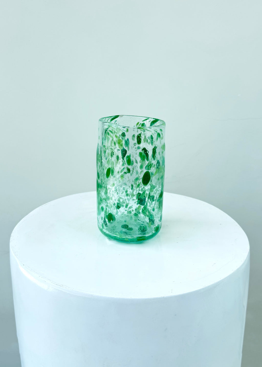 GHANA GLASS - GREEN CONFETTI