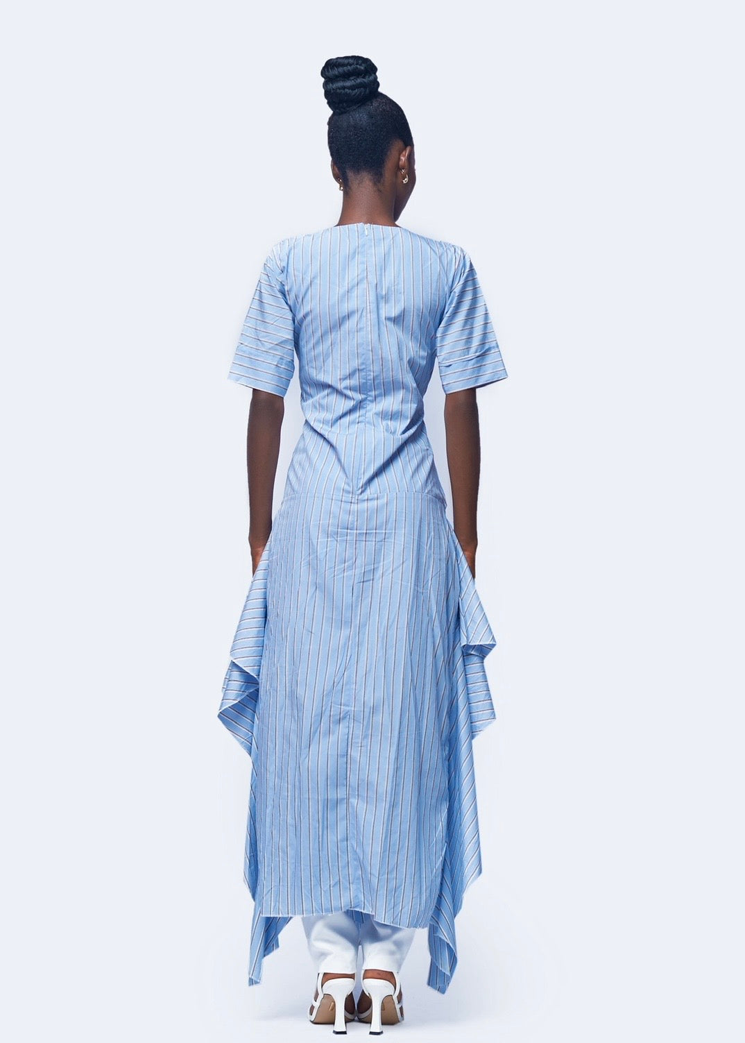 SNDRMODE - RUCHED CASCADE DRESS